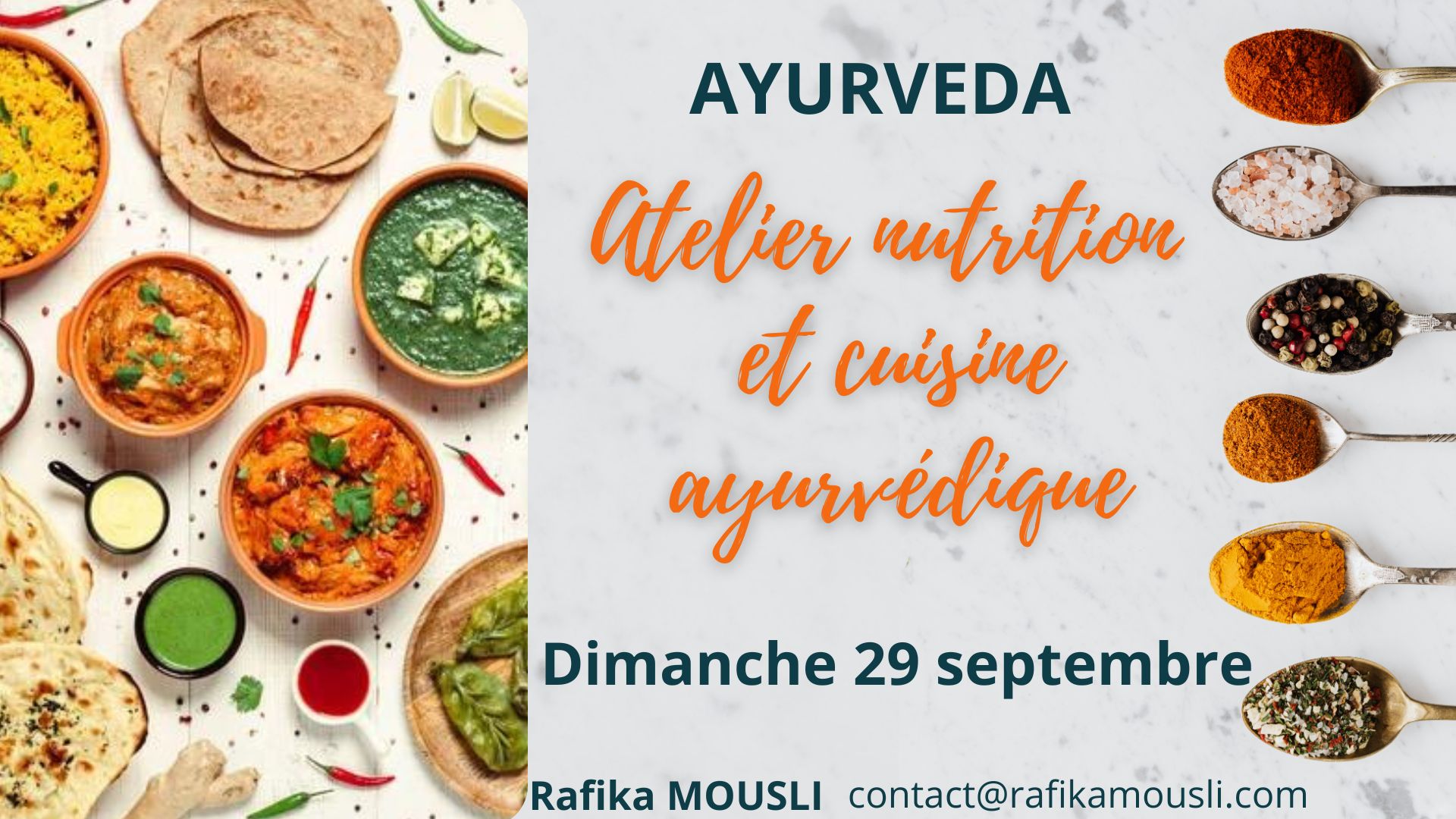 Atelier nutrition et cuisine ayurvédique